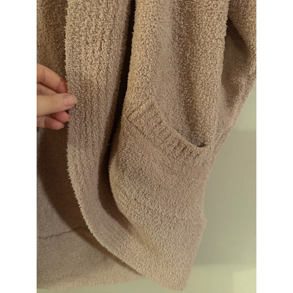 Cupcakes and Cashmere Pink Fuzzy Popcorn Knit Open Front Cardigan Sweater Small - Picture 5 of 6